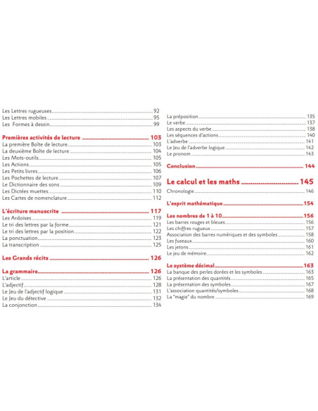 Montessori Pas à Pas - Principes, Vie pratique, Vie Sensorielle, Langage, Calcul et maths 2-6 ans