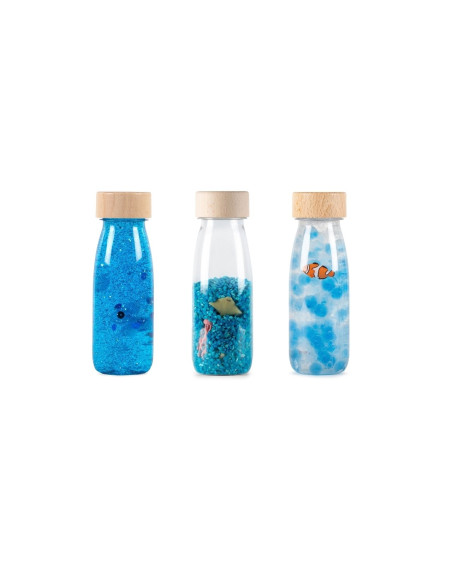 Pack de 3 bouteilles sensorielles Serenity PETIT BOUM - So Montessori
