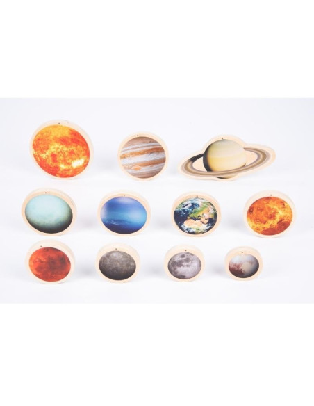 Système solaire en bois - Montessori - Géographie - Sciences