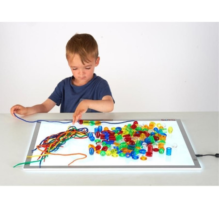 Perles de laçage translucides - So Montessori