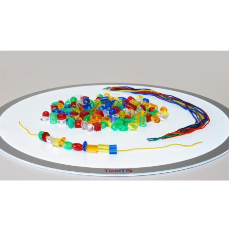 Perles de laçage translucides - So Montessori