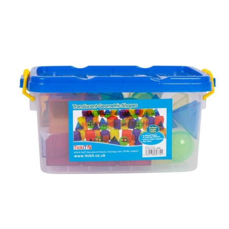 Blocs géométriques translucides - Montessori