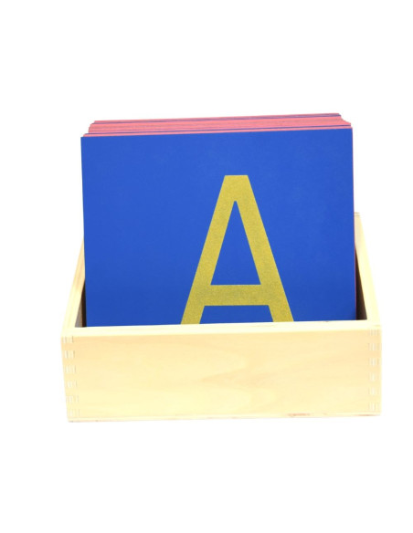 Lettres Rugueuses Capitales en Script  | Montessori | So Montessori