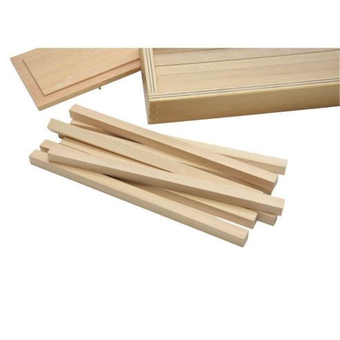 Prismes pour l'escalier marron - Sensoriel Montessori - So Montessori