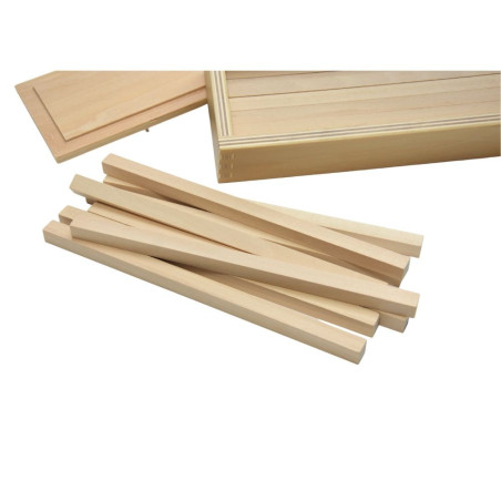 Prismes pour l'escalier marron - Sensoriel Montessori - So Montessori