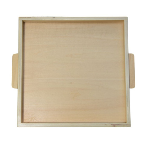 Plateau pour 9 cubes des milliers en bois - Montessori - Mathématiques