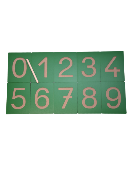 Chiffres de 0 à 9 à tracer| Mathématiques | Montessori