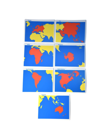 Nomenclature des continents | Géographie 3-6 et 6-12 ans | Montessori
