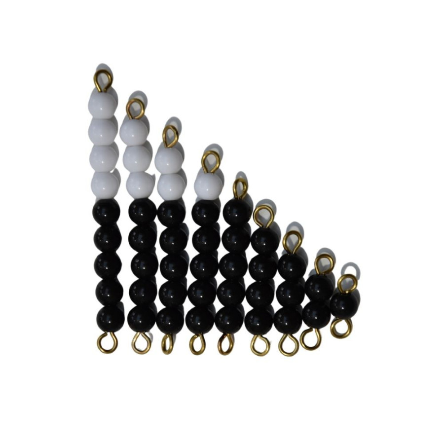Escalier des perles noires et blanches - Montessori - So Montessori