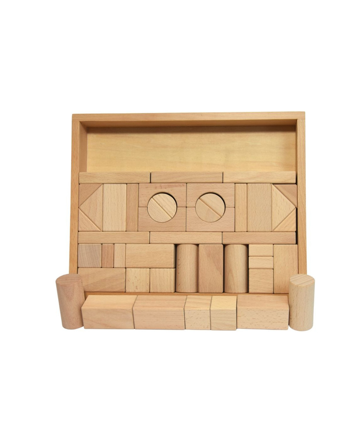 Puzzle des formes, jeu d'encastement en bois naturel de Wooden story