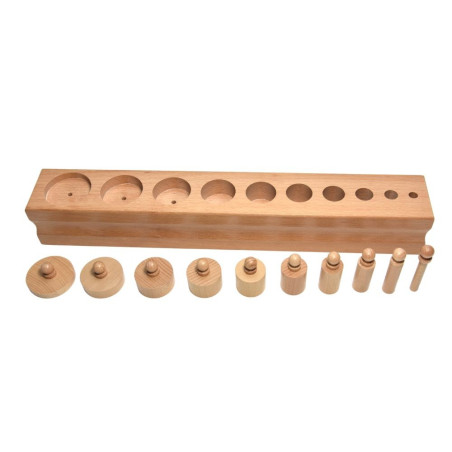 Bloc de Cylindres | Sensoriel Montessori | So Montessori