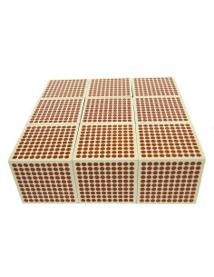 9 cubes des milliers en bois