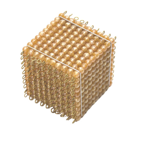 Cube de 1000 perles nylon - Mathématiques - So Montessori