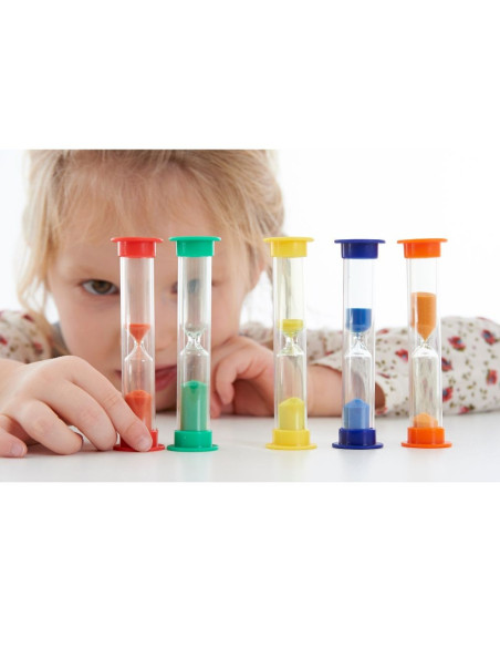 Lot de 5 sabliers Tickit - Matériel pédagogique - So Montessori