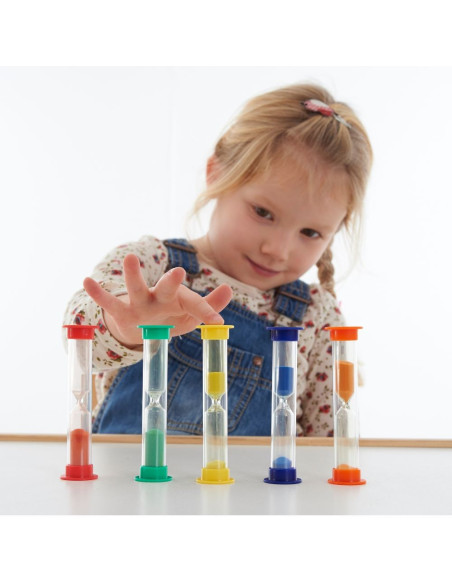 Lot de 5 sabliers Tickit - Matériel pédagogique - So Montessori