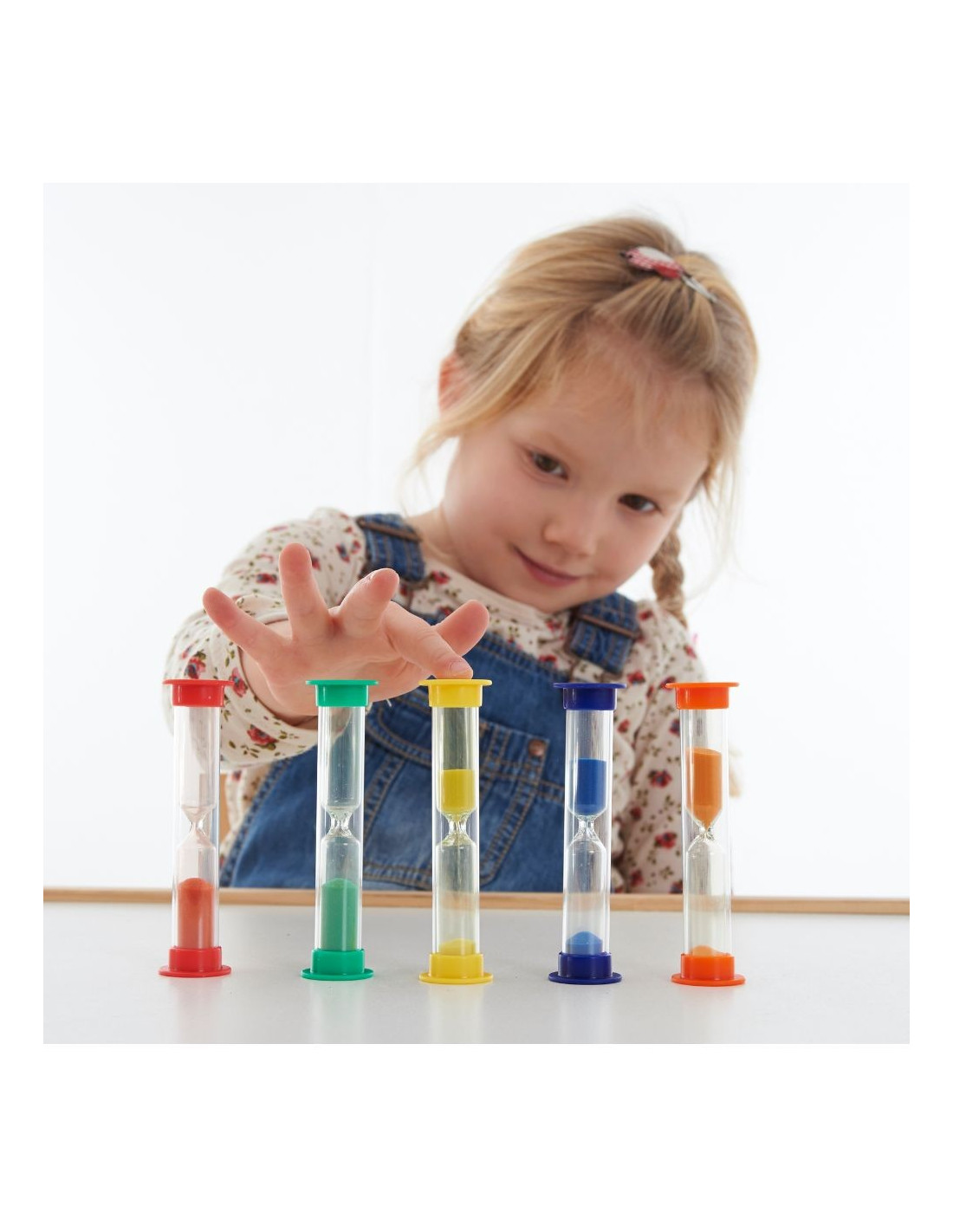 Sablier mentaires oriel Montessori dos Toys, 5 couleurs, UNIS