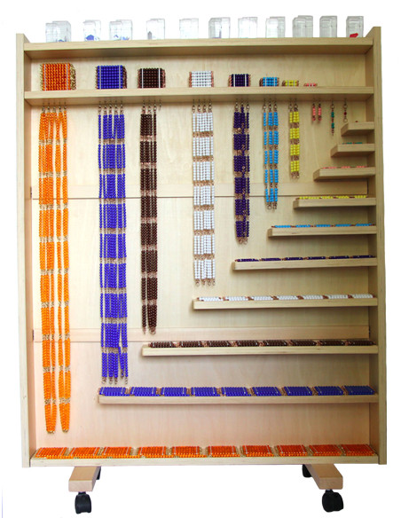 Meuble avec le matériel complet des perles Meuble avec le matériel complet des perles