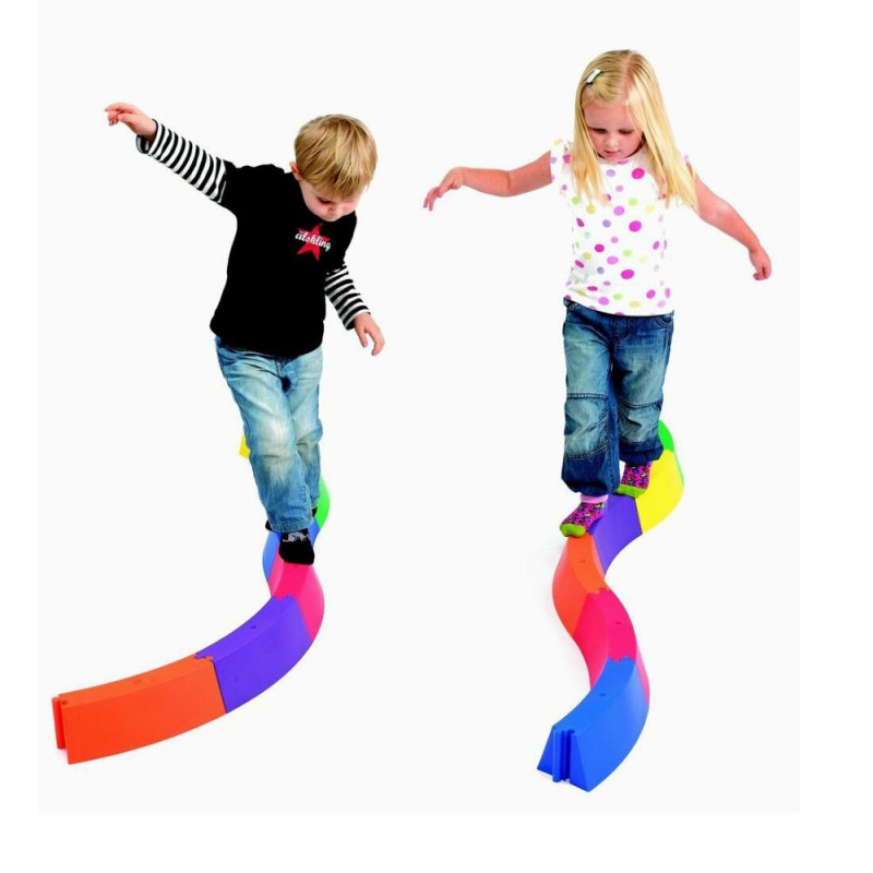 Poutre d'équilibre pour enfants jeu de tremplin coloré pour enfants  intérieur