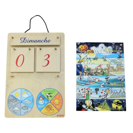 Calendrier perpétuel enfant - Matériel pédagogique - So Montessori