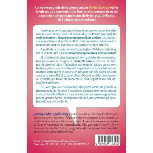 Comment parler quand les enfants n'écoutent pas| Faber| So Montessori
