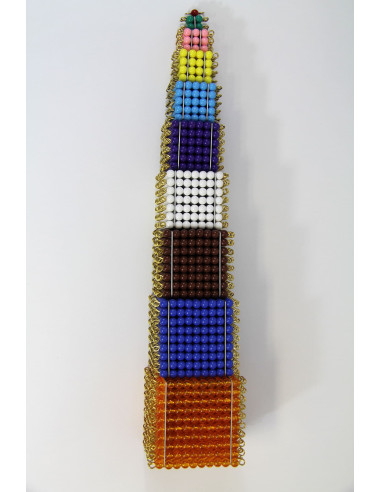 Cubes de perles colorées