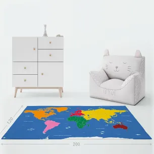 Planisphère du monde Montessori XXL - So Montessori