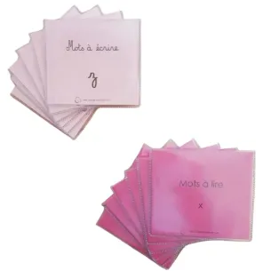 3ème Série de lecture écriture : les lettres rares - So Montessori