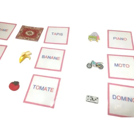 Cartes de lecture Rose Montessori - So Montessori
