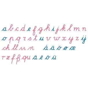 Alphabet mobile cursif version internationale Nienhuis - AMI