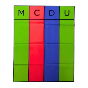 Tapis de calcul mathématiques Montessori Le Loup Pointu