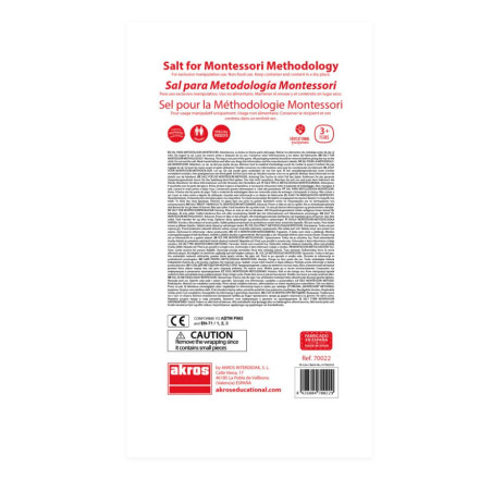 Sel pour la pédagogie Montessori