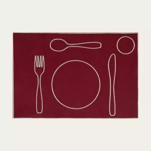 Set de table enfant brodé