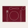 Set de table enfant brodé