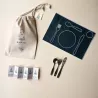 Kit d'activité pour mettre le couvert. Activité de Vie Pratique Montessori.