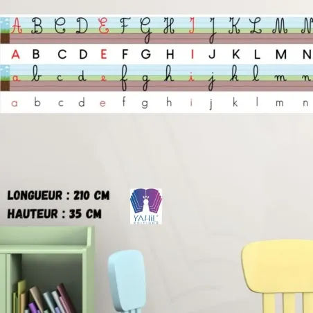 Frise alphabétique murale Yahil Editions