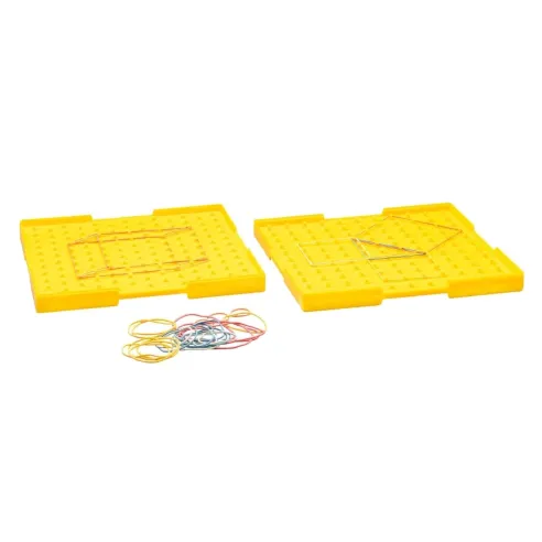 Géoplan double face en re-plastic 23x23cm avec modèles