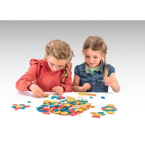 Formes géométriques Attrimaths - 250 pièces en re-wwod pour la géométrie