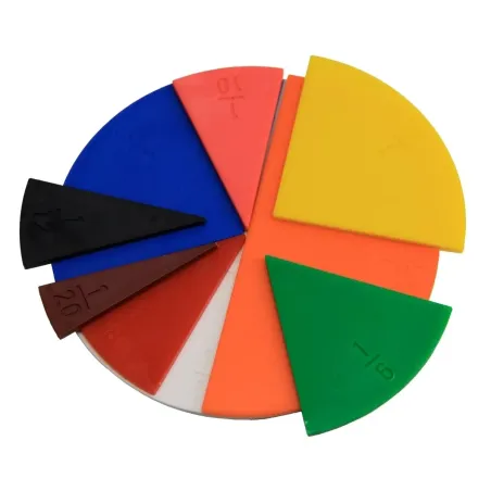 Set de fractions circulaires de 1 à 1/20ème