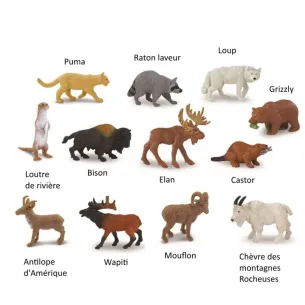 Figurines faune nord-américaine - Tube Safari Ltd 2