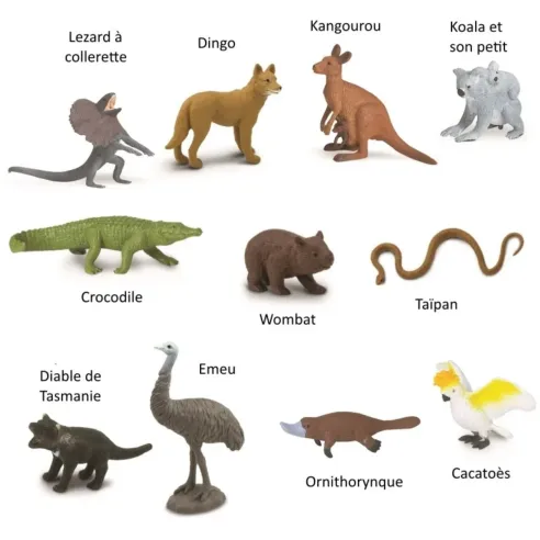 Figurines animaux de l'Australie - Tube Safari Ltd