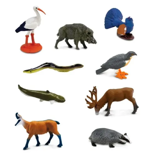 Figurines animaux d'Europe - Tube Safari Ltd