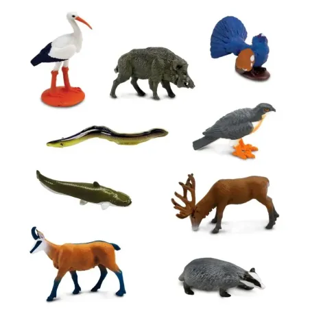 Figurines animaux d'Europe - Tube Safari Ltd