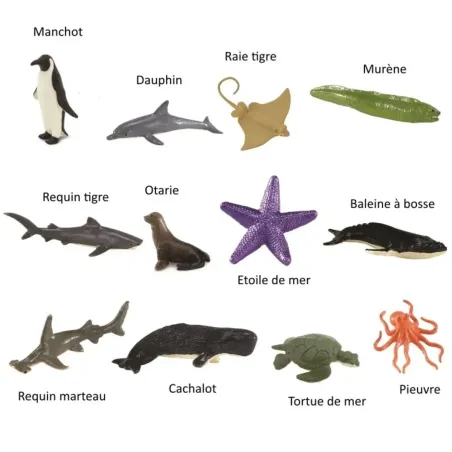 Figurines animaux des océans - Tube Safari Ltd