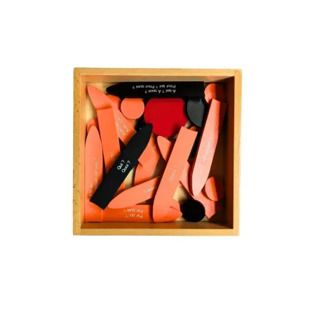 Analyse de la phrase - deuxième boite en français - grammaire Montessori