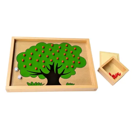 Jeu du pommier en bois, Mathématiques Montessori