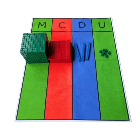 Matériel Lubienska - Coffret 121 pièces en bois couleurs Montessori