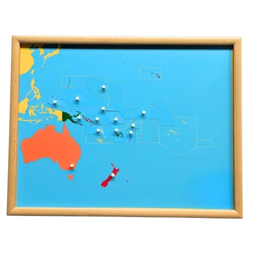 Puzzle de l'Océanie avec ses archipels