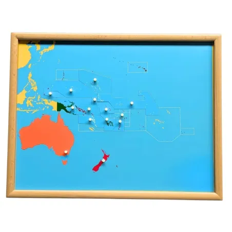 Puzzle de l'Océanie avec ses archipels