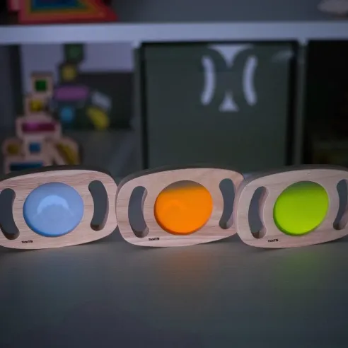 Panneaux lumineux avec anses | Eveil Sensoriel | Montessori