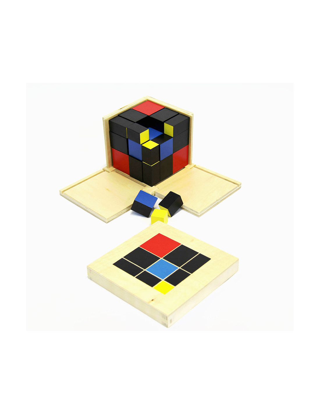 Cube du Trinôme - Matériel Sensoriel Montessori